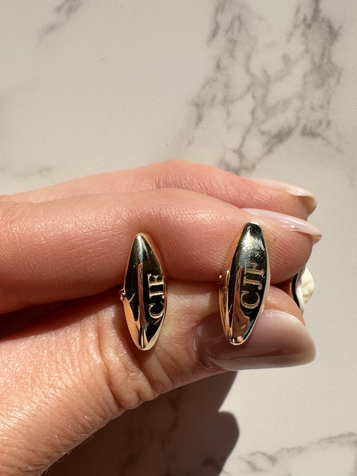 Tenenbaum Jewelers Custom Unique 14K Gold Real Teeth Cufflinks