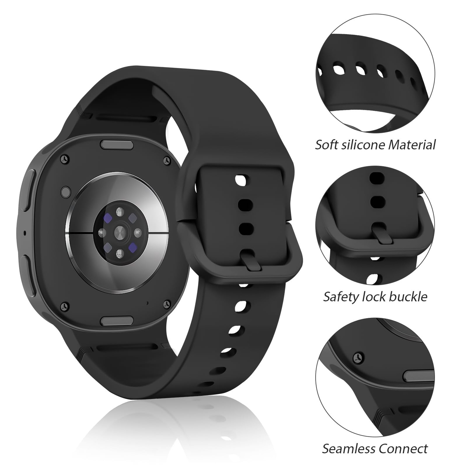 Sport Band for Samsung 5.51 inches to 8.1 (140 mm 205 mm), 01-Black