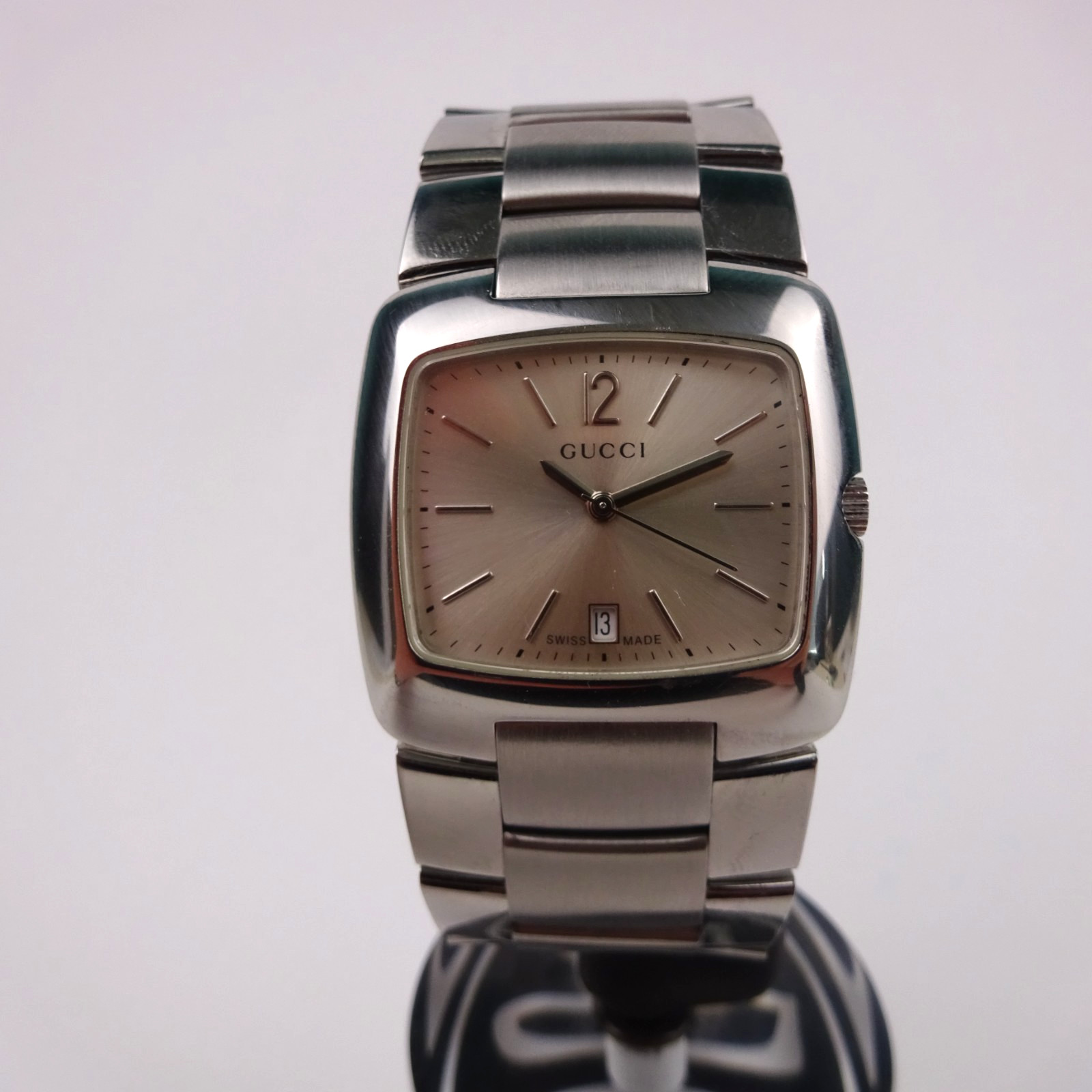 Gucci 8500M Men’s Watch Stainless Steel Silver Dial Date Boxed Unisex SMALL SIZE