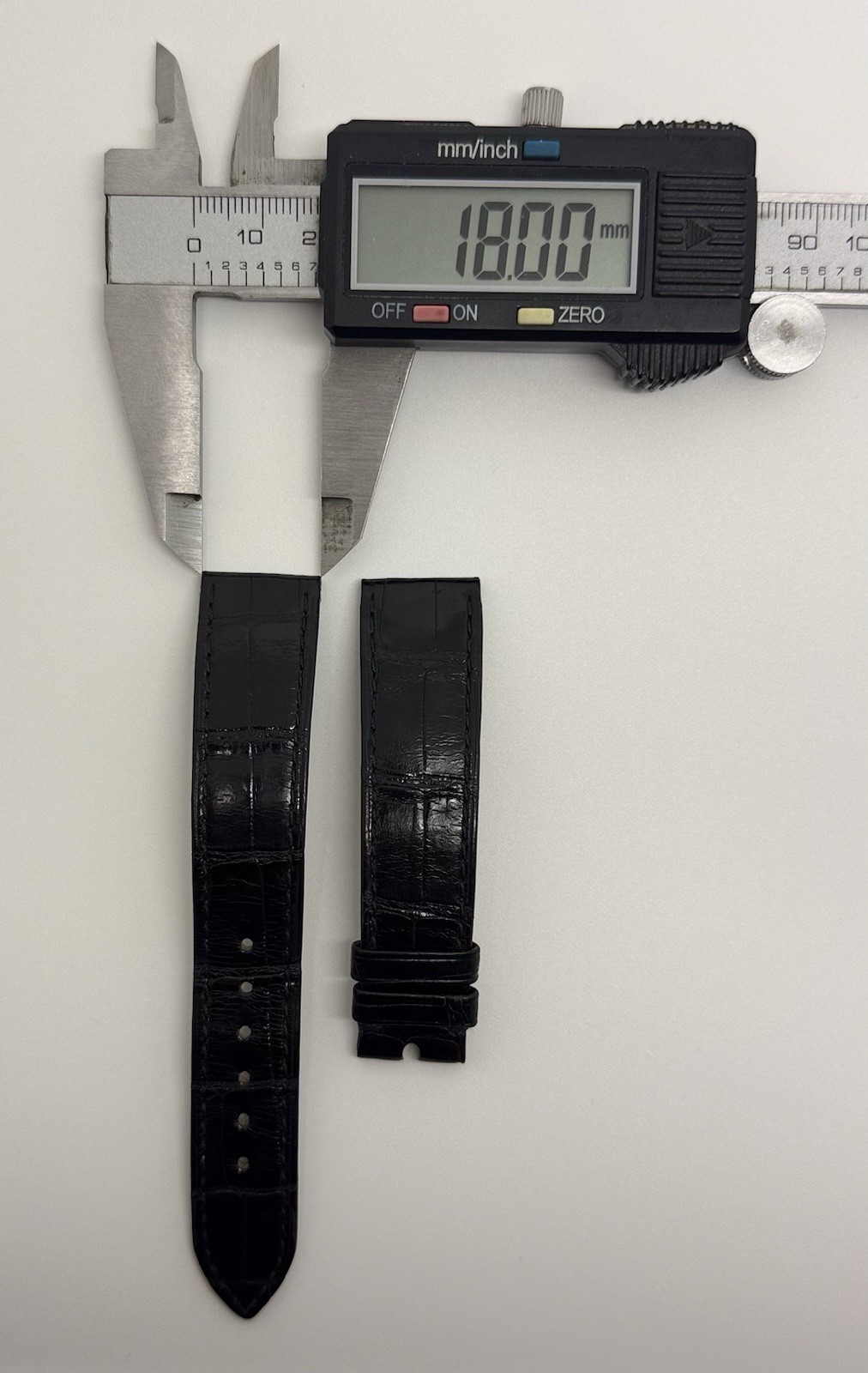 Rolex 18mm x 16mm Shiny Black Crocodile Watch Strap Band Authentic OEM