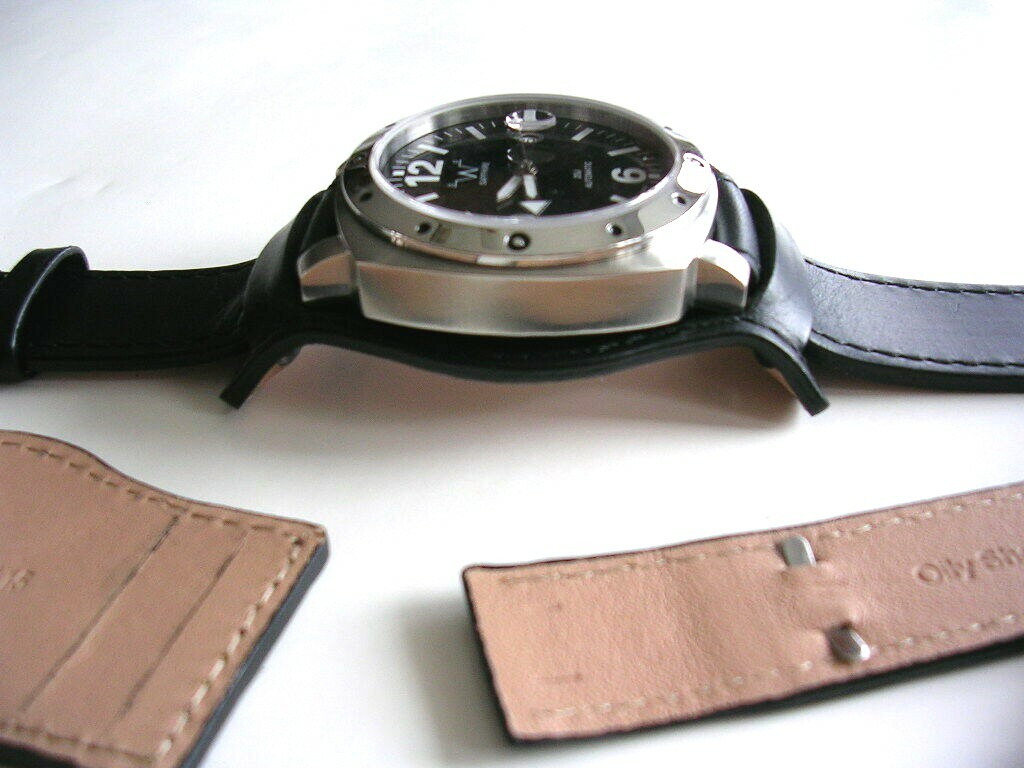 Bund Open End Leather watchband Military strap IW SUISSE 10 12 14 16 18 19 20 22