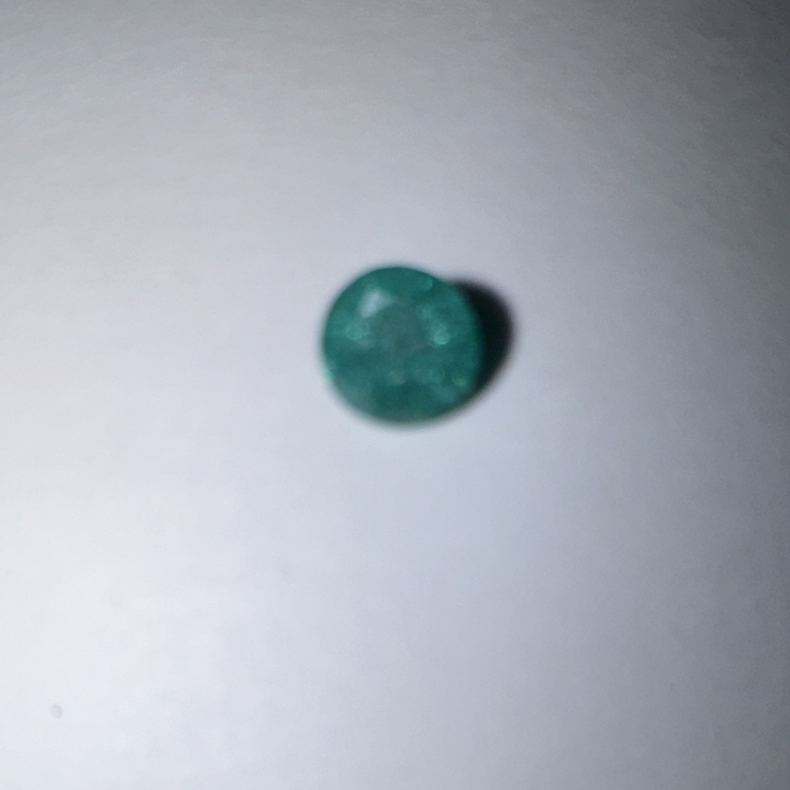 Green Round Cut Loose Gemstone 6.9mm x 6.9mm 1 Piece