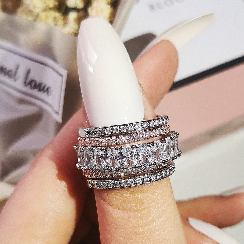 Women’s Stone Bracelet & Ring Set – Simple Niche Fashion Jewelry – Multiple Size