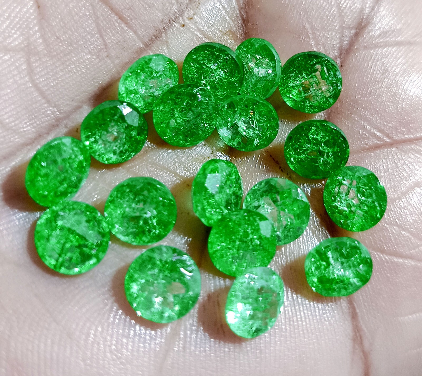 6 mm 10 Pcs Natural Colombian Green Emerald Round Lot Loose Certified Gemstone