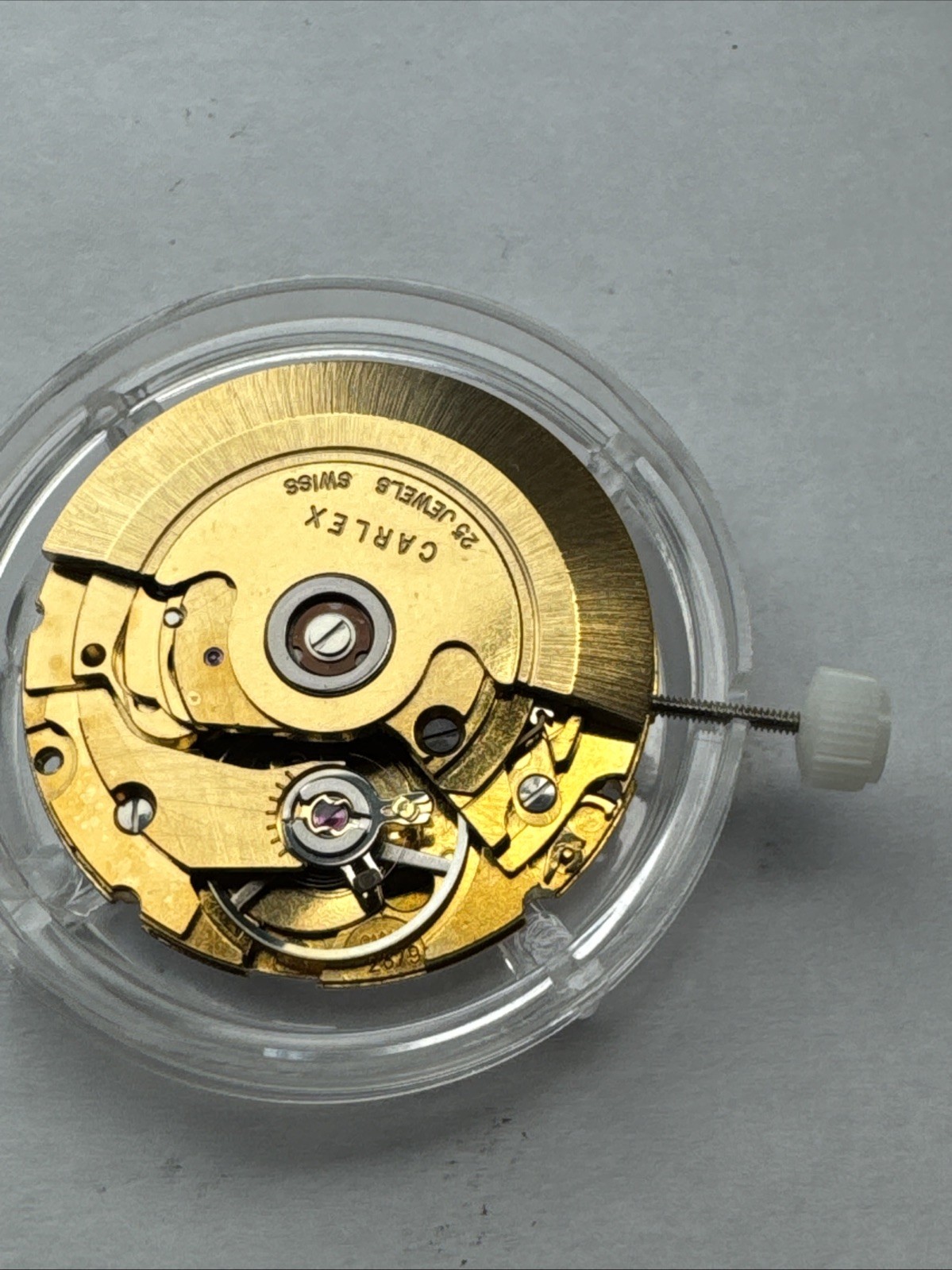 MINT ETA 2879 AUTOMATIC WATCH MOVEMENT 25 Jewel CARLEX Swiss White Day Date