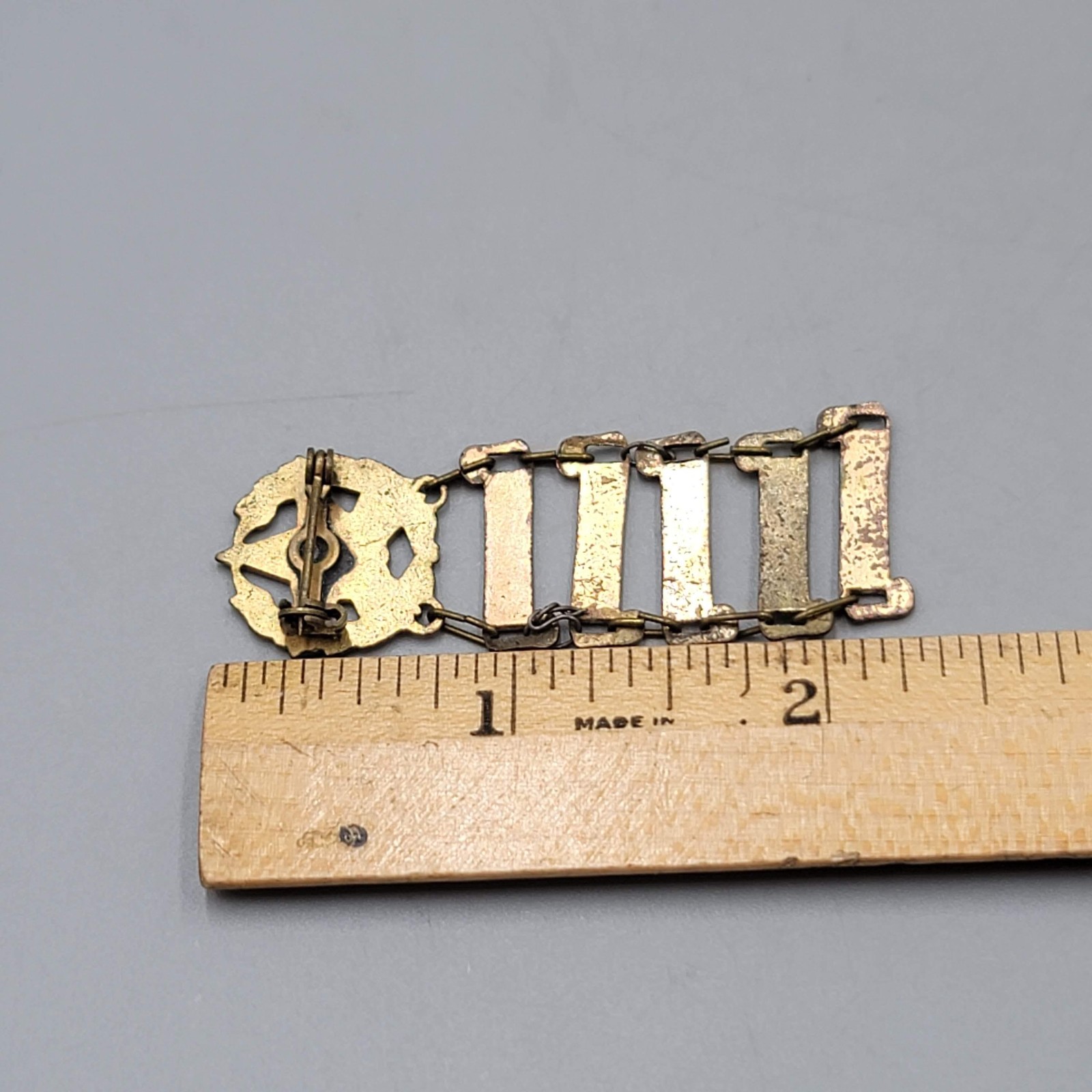 Vintage Assembly Of God 5 Years Enamel Dangle Pin Badge 5