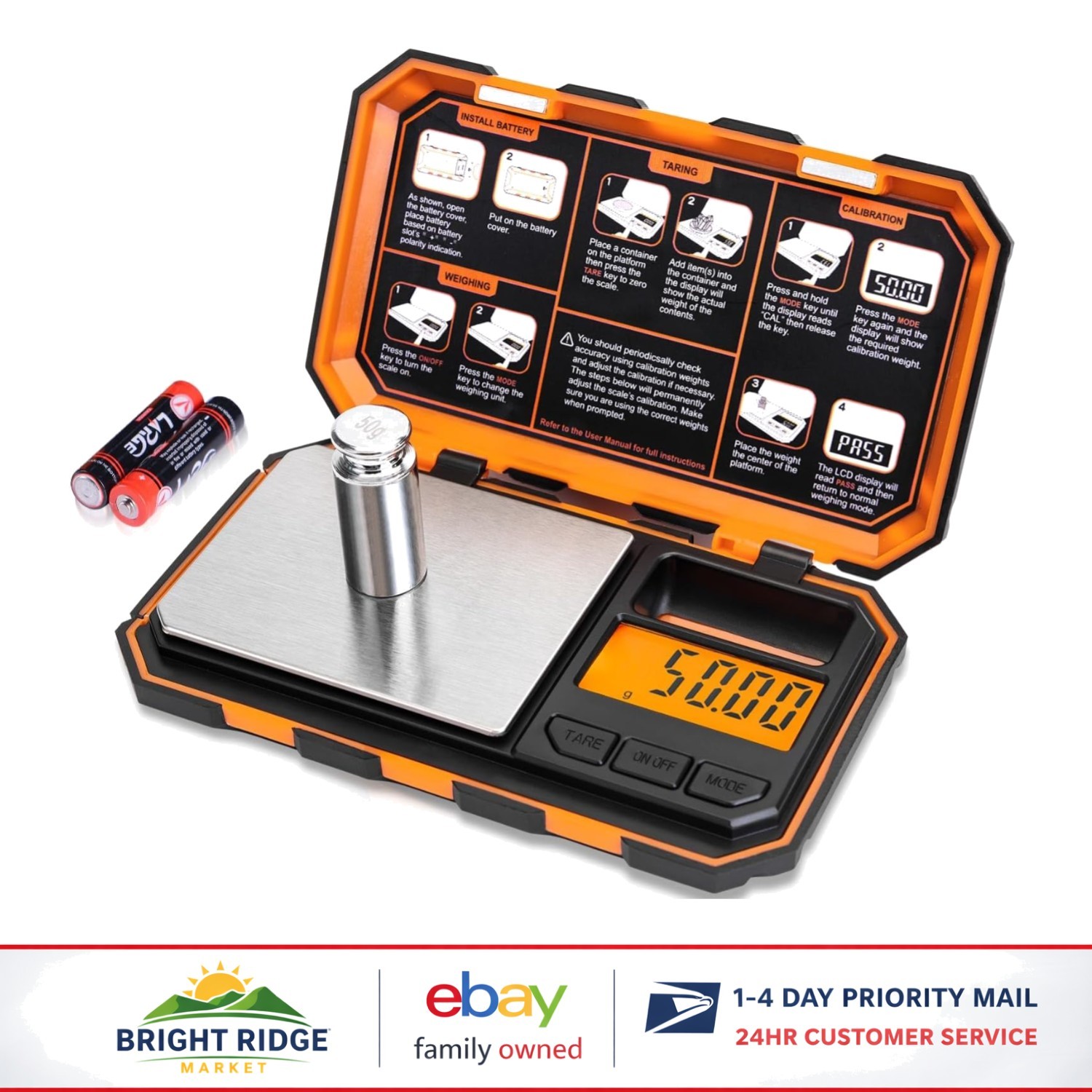 Versatile Digital Scale 200g for Herbs, Meds, and Jewelry with Tare Function