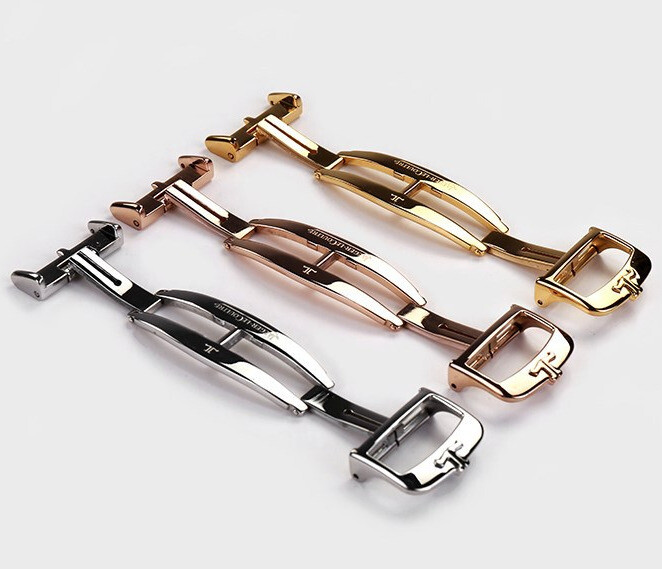 18mm Deployment Stainless Steel Butterfly Clasp Buckle For JLC Watch Band Strap