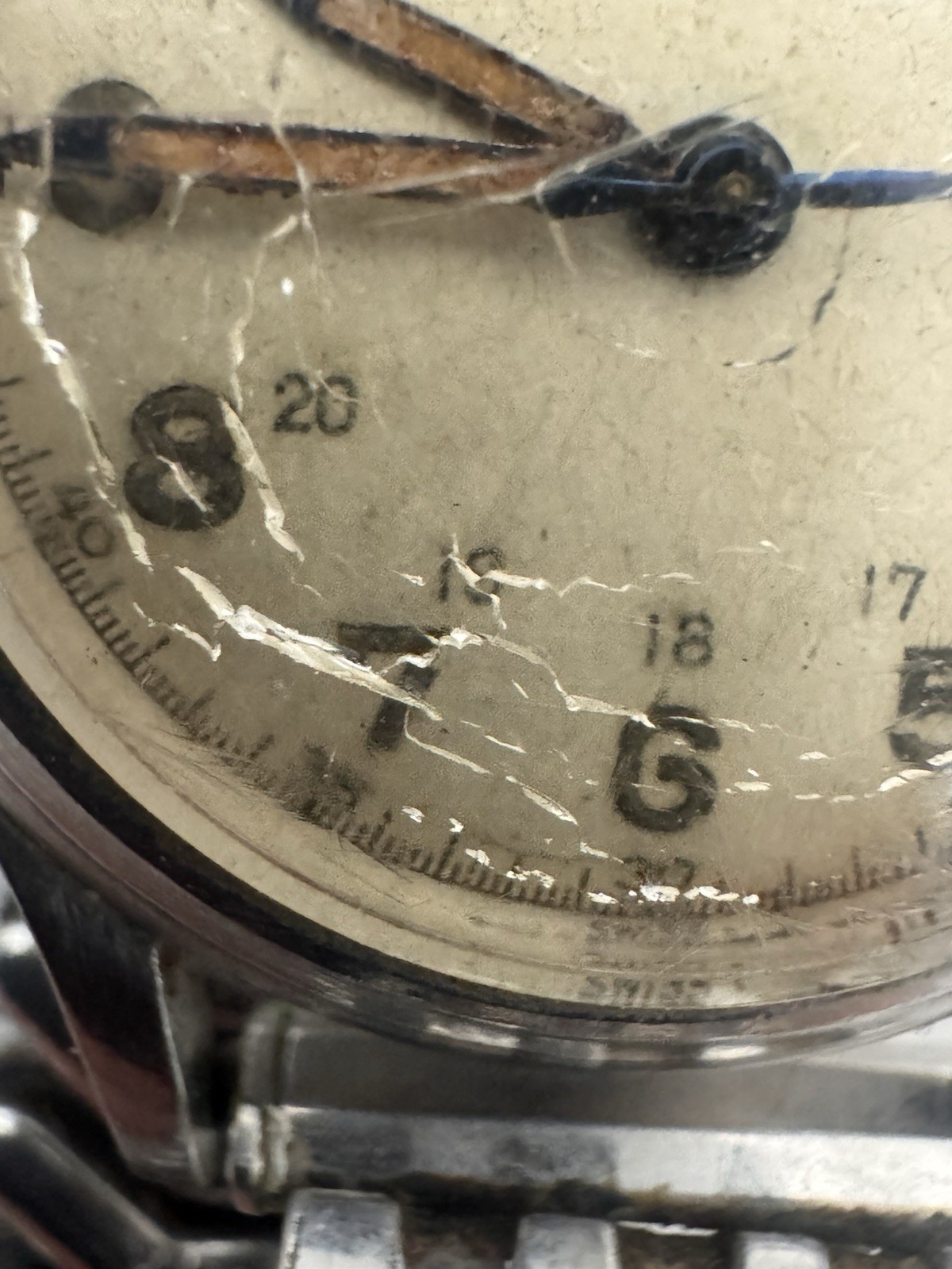 Vintage 1945 Longines WWII Military watch 24 hour dial Caliber 10L 33mm