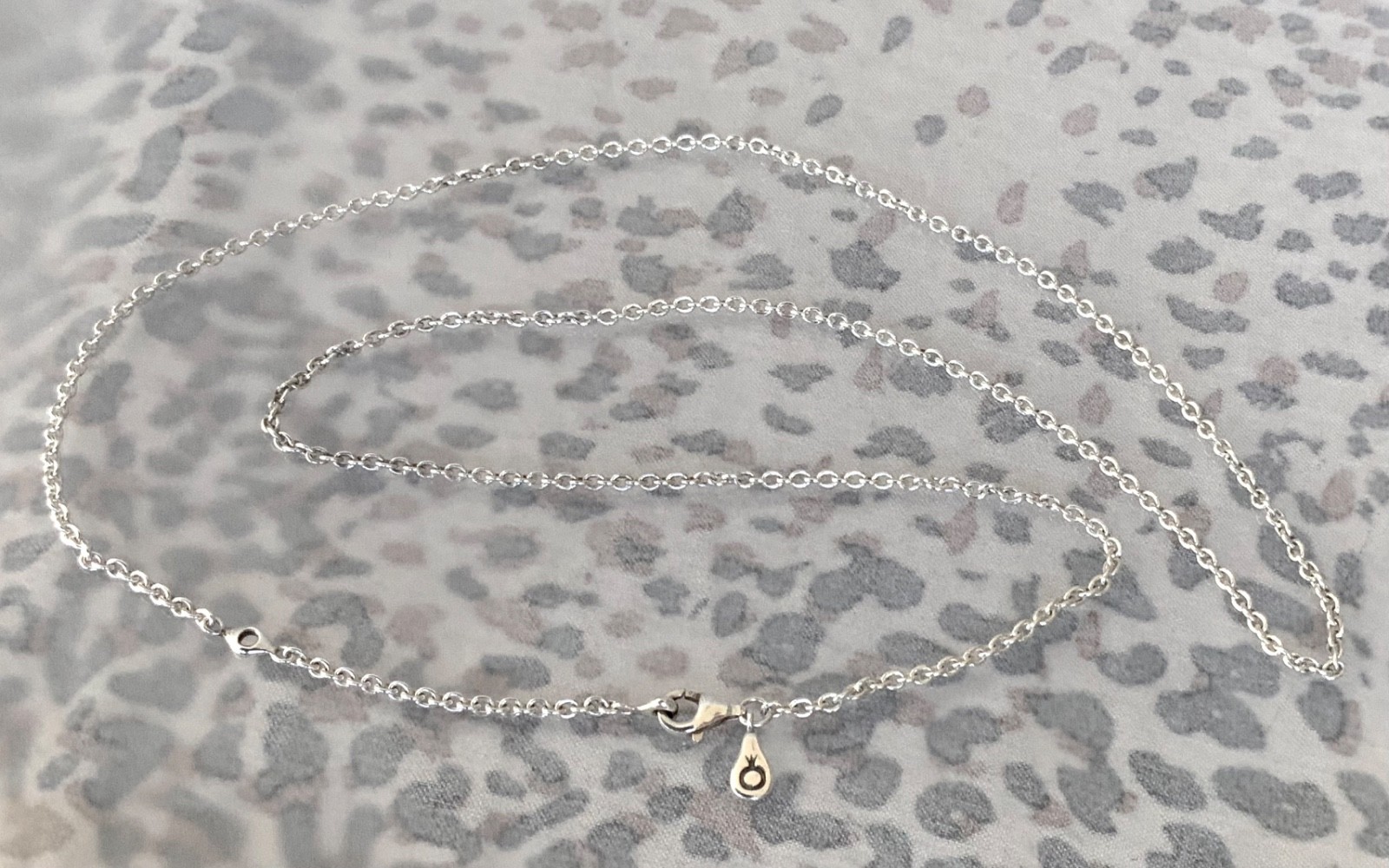 Pandora ALE 60cm sterling silver cable link chain necklace with logo tag