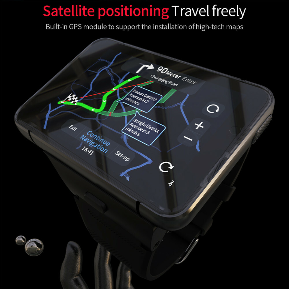Big Screen Android 4G Smart Watch Smartwatch Dual Camera WiFi RAM 4G ROM 64G