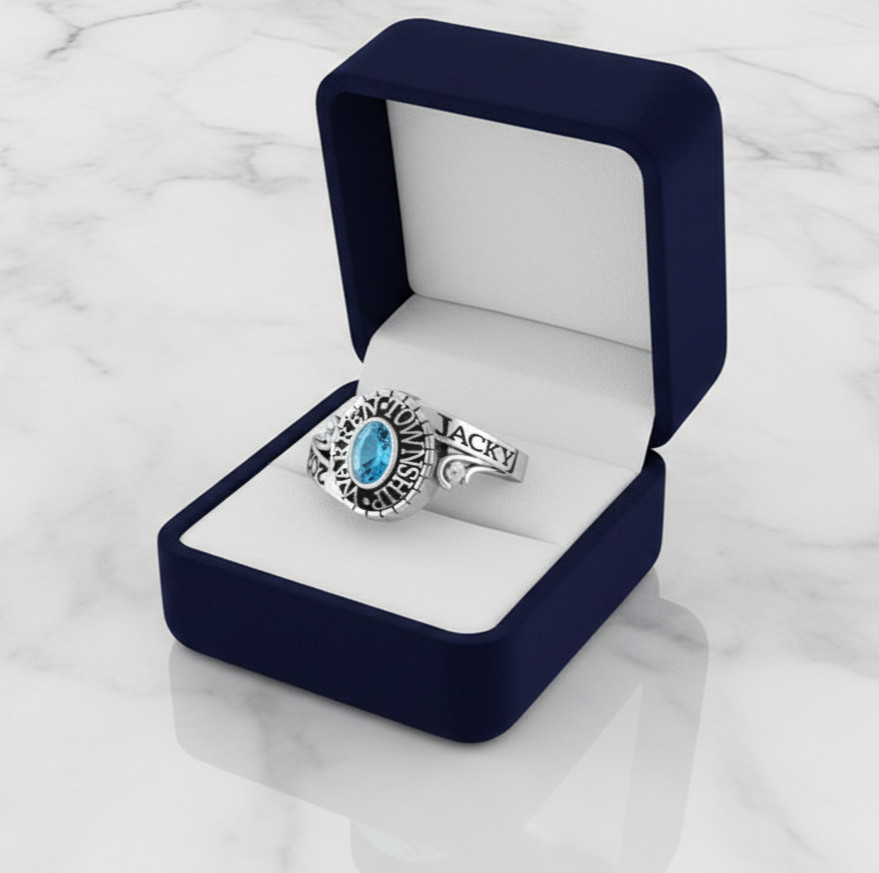 Order Now For 2026 Graduation Women High School Class Ring Custom Oval Gemstone