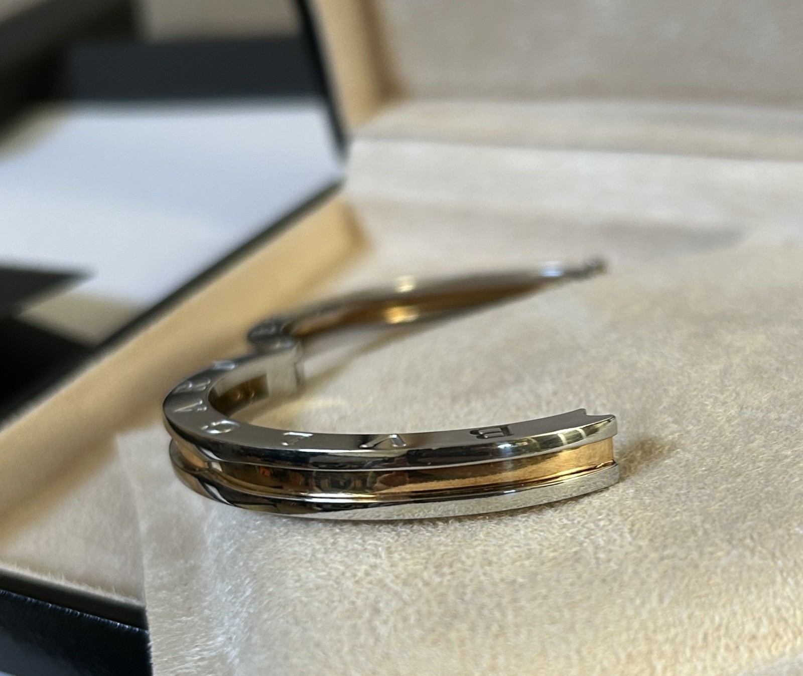 Bulgari B.Zero 1 Women’s Bracelet, 18K Yellow Gold and steel – XS /14cm PRISTINE