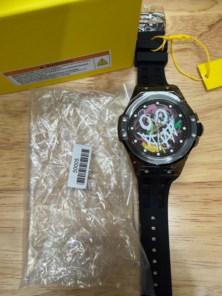 Invicta Sea Base Rogue 50005 Men’s Watch 45mm Transparent Case Quartz Iridescent