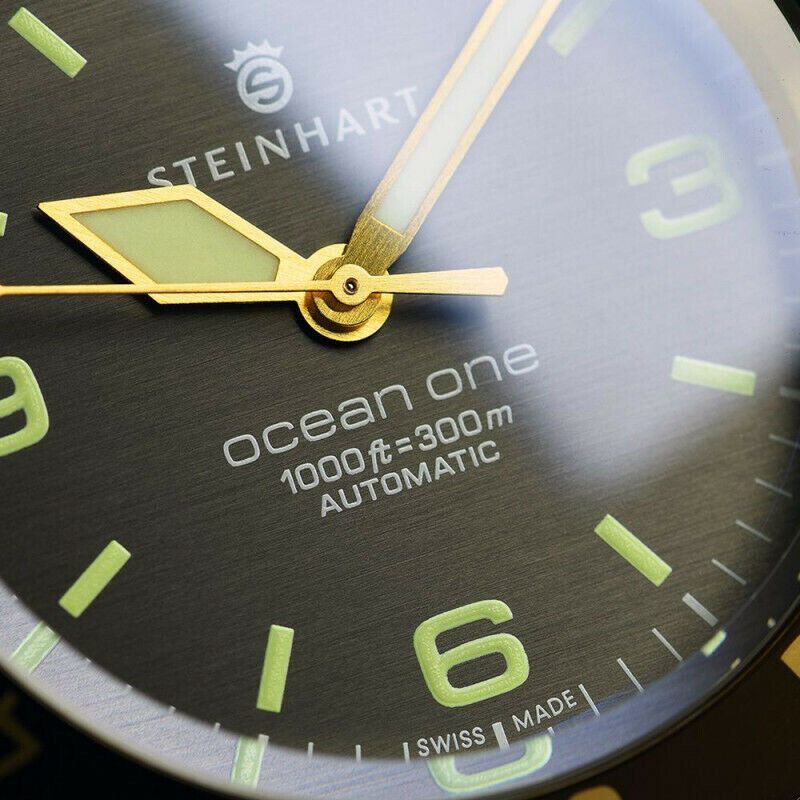 Steinhart Ocean One Bronze Brown Bezel Automatic Swiss Diver Watch 103-0573 Men