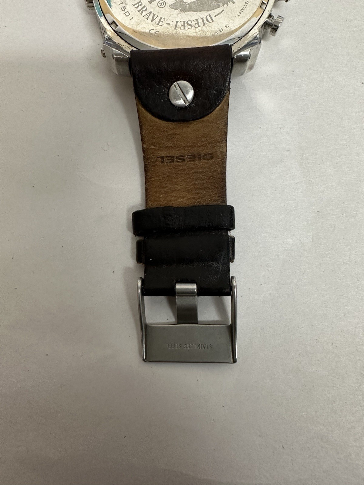 DIESEL DZ-7322 Mr. Daddy 3 Bar Chronograph Blue Dial Men’s Watch (NEEDS BATTERY)
