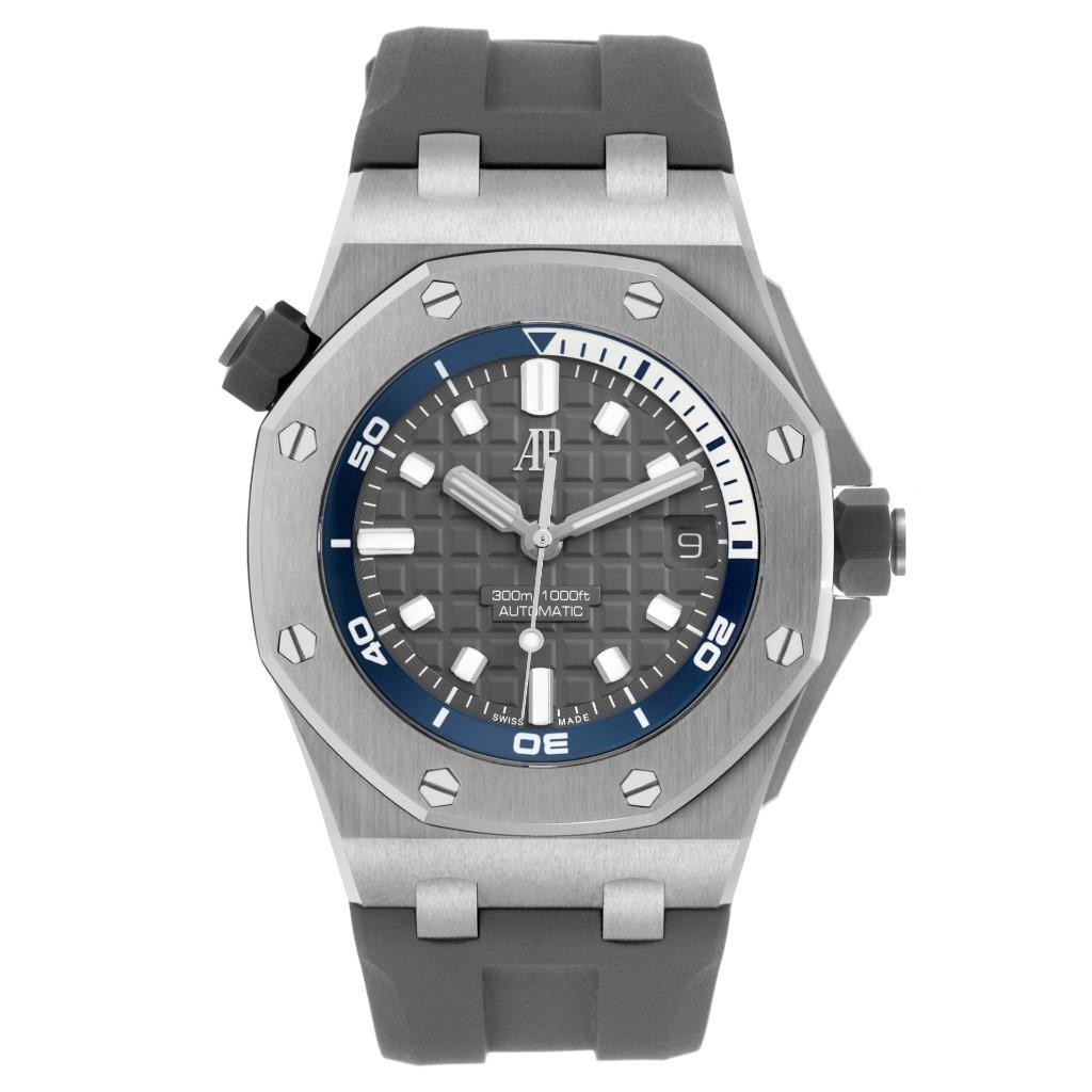 Audemars Piguet Royal Oak Offshore Diver Steel Mens Watch 15720ST Box Card