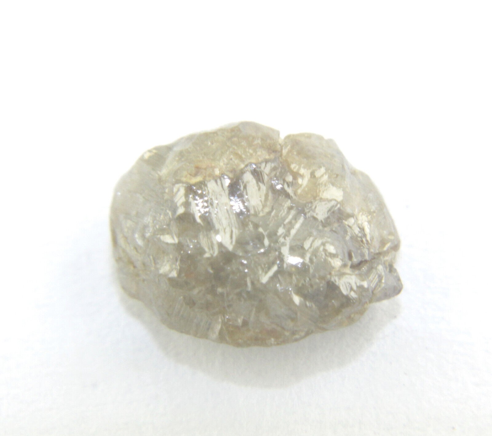 1.63 CTS NATURAL REAL RAW UNCUT GREY ROUGH DIAMOND 7.69×6.73×4.52 MM