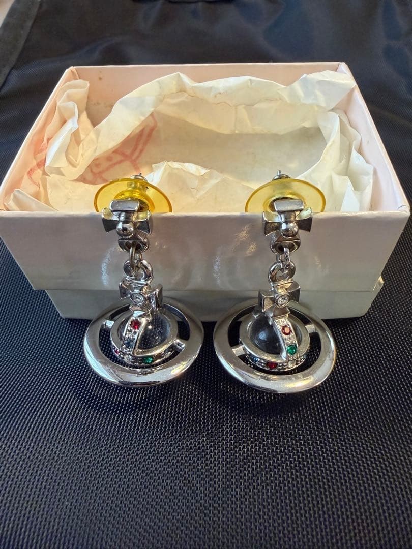 Vivienne Westwood earrings Orb Silver Shipped from Japan