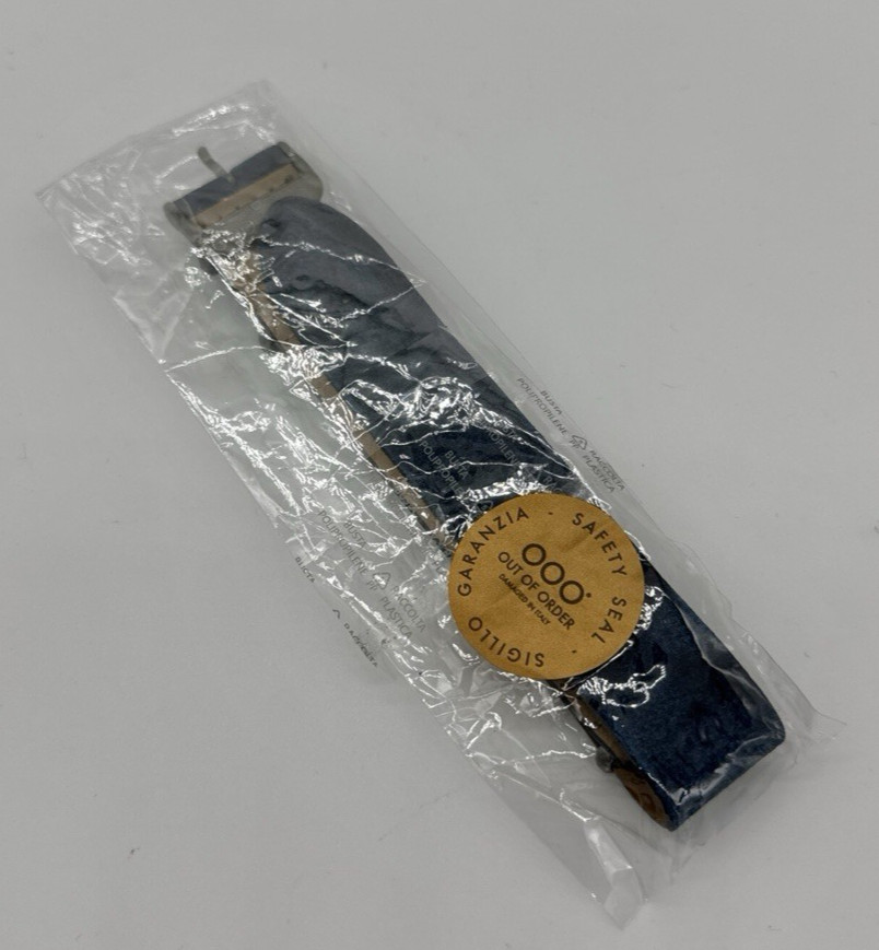 Out Of Order OOO Blue Military Watch Strap 22mm Vera Pelle Leather Made in Italy