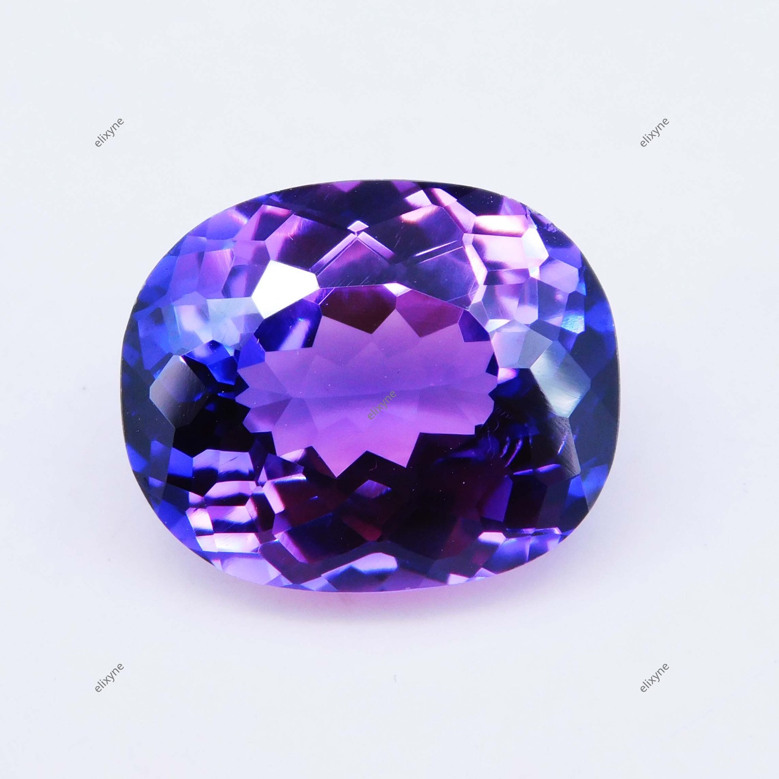 15.90 Ct Natural Boysenberry Sapphire Cushion Certified Loose Gemstone