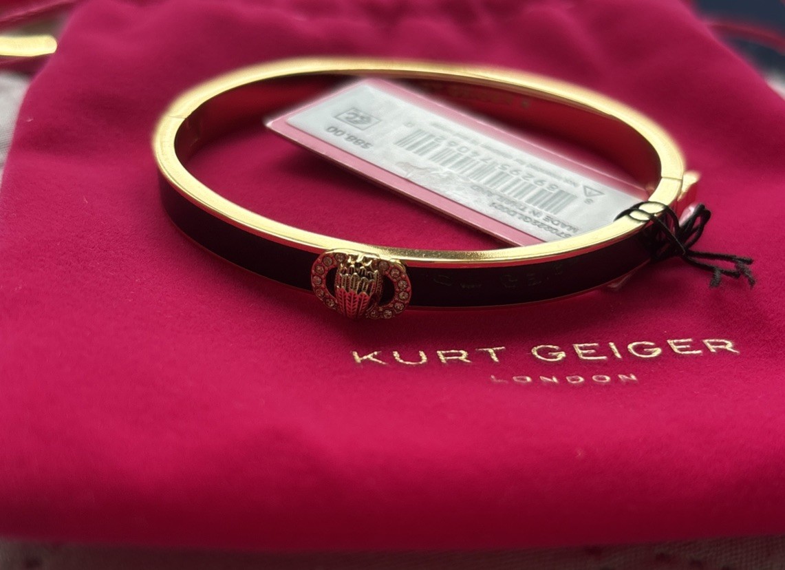 Kurt Geiger London Signature Chelsea Eagle Enamel Bangle Bracelet