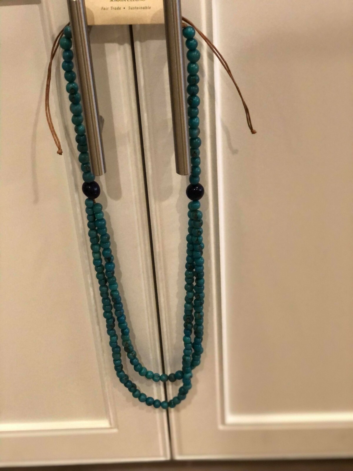 TAGUA NUT BY SORAYA CEDENO FAIR TRADE SUSTAINABLE TURQUOISE NAVY