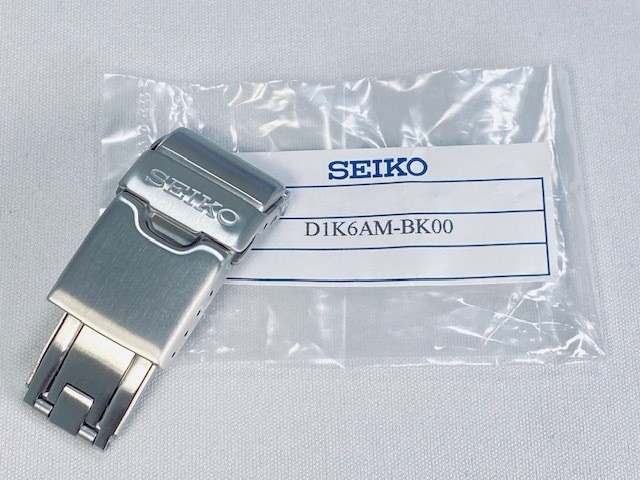 SEIKO D1K6AM-BK00 18mm Genuine D Buckle for Prospex SBDX001 8L35-0010
