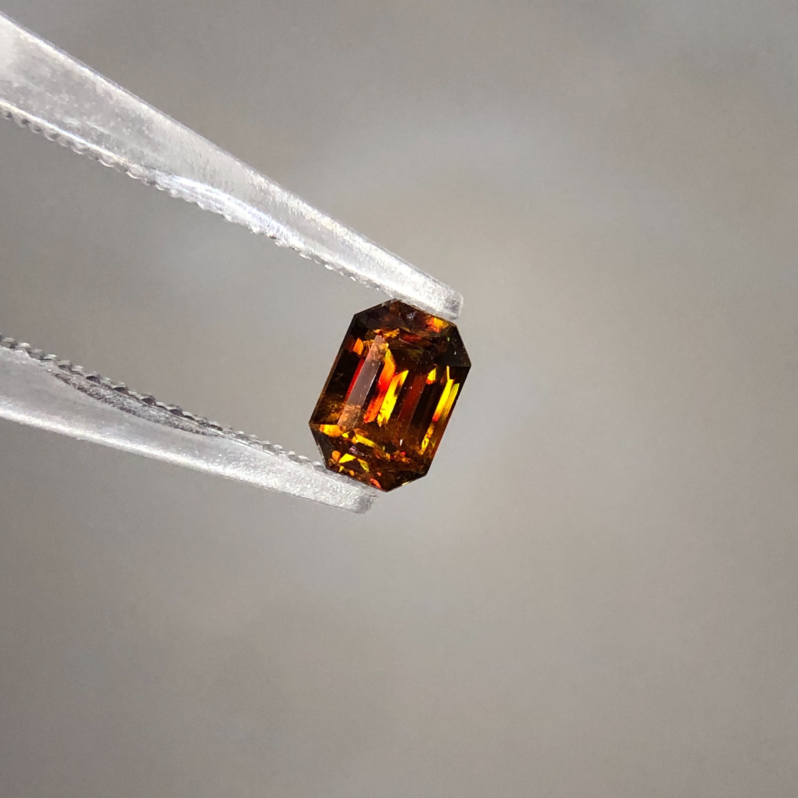 0.60 Ct Natural Full Fire Sphene Titanite Fancy Cut Gemstone For Jewellery