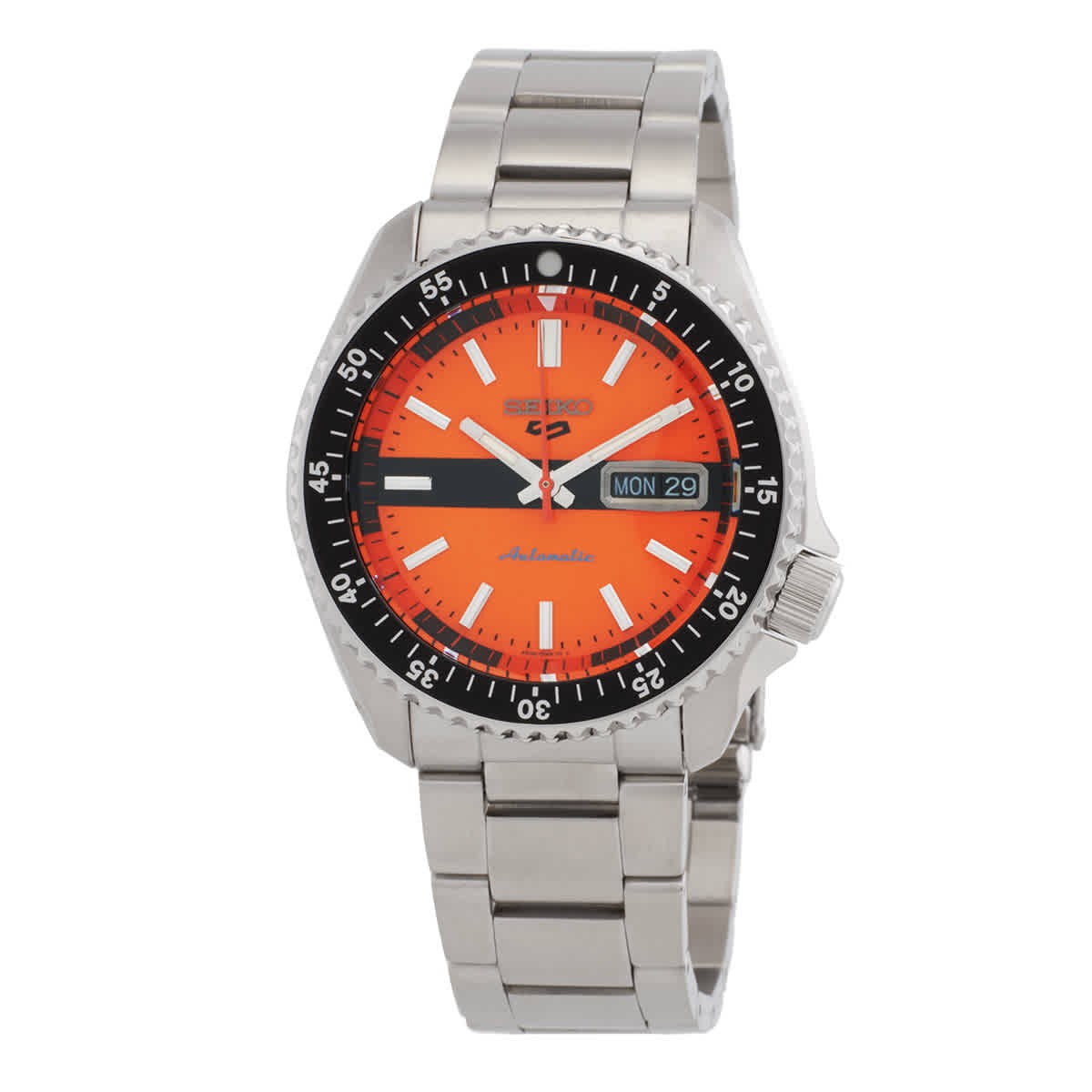 Seiko 5 Sports Automatic Orange Dial Men’s Watch SRPK11K1