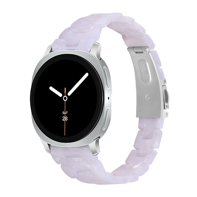 For Samsung Galaxy Watch 8/8 Classic Slim Resin Stainless Steel Watch Strap Band