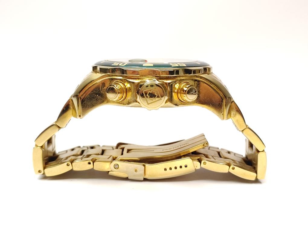 Invicta 0075 Pro Diver Chronograph 18K Gold-Plated Men’s Watch – Gre (SB1123776)