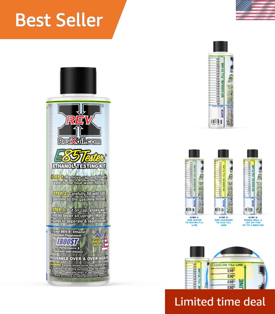 REV-X E85 Testing Kit – Reusable Ethanol Measurement for Fuel Quality Assurance