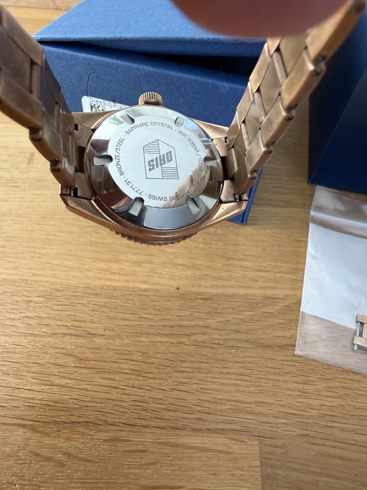 Oris Diver Sixty-Five Date Bronze White Dial Watch 01 733 7771 3151-07 8 19 15