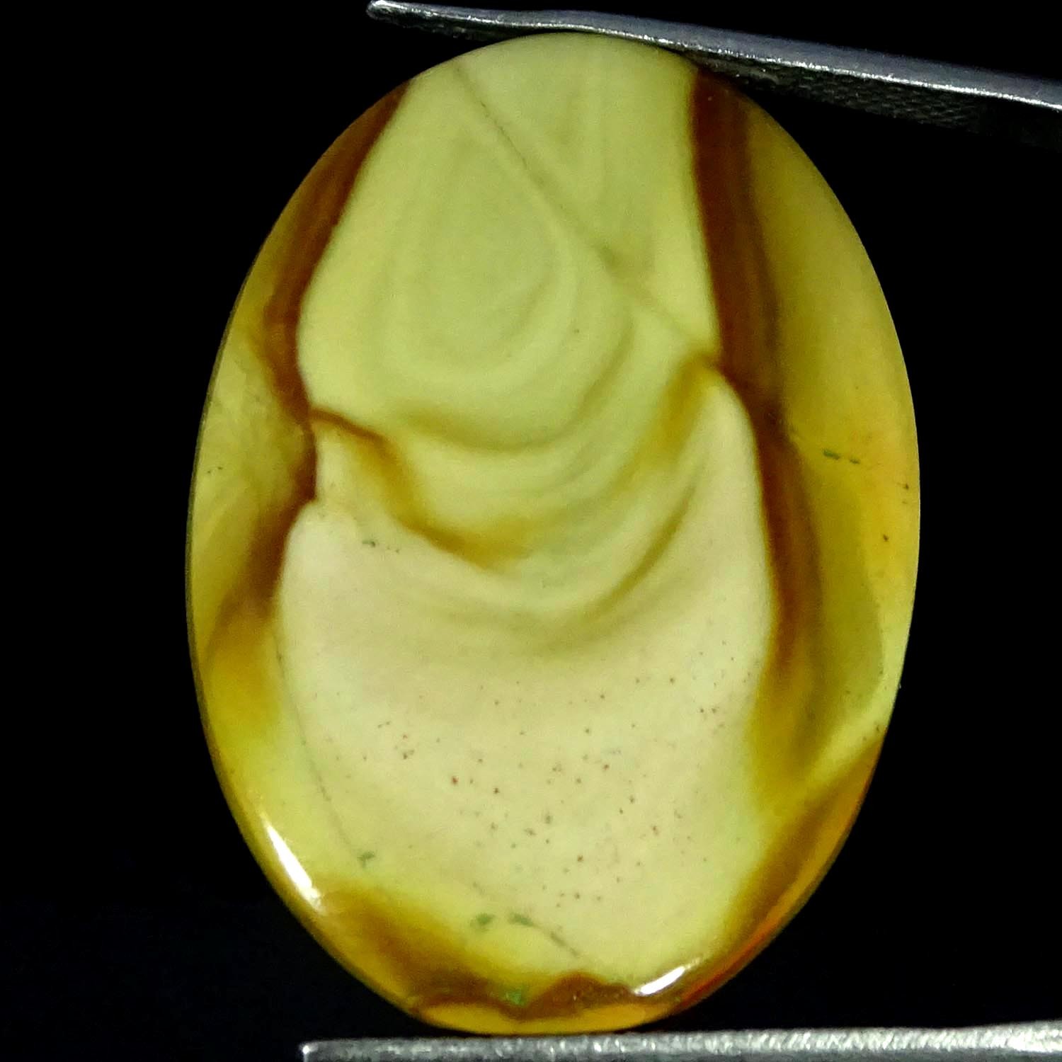 20.50Cts 100% Natural Polygram Jasper Oval Cabochon Gemstone 23X33X3MM