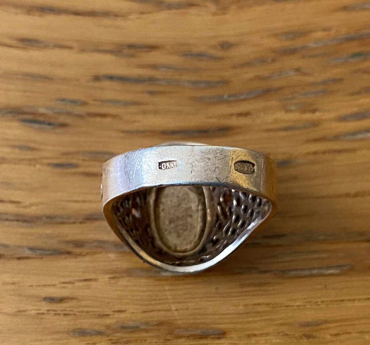 Vintage USSR Silver Ring OLYMPIC GAMES 875, Size 8 (18.30 mm) + Video