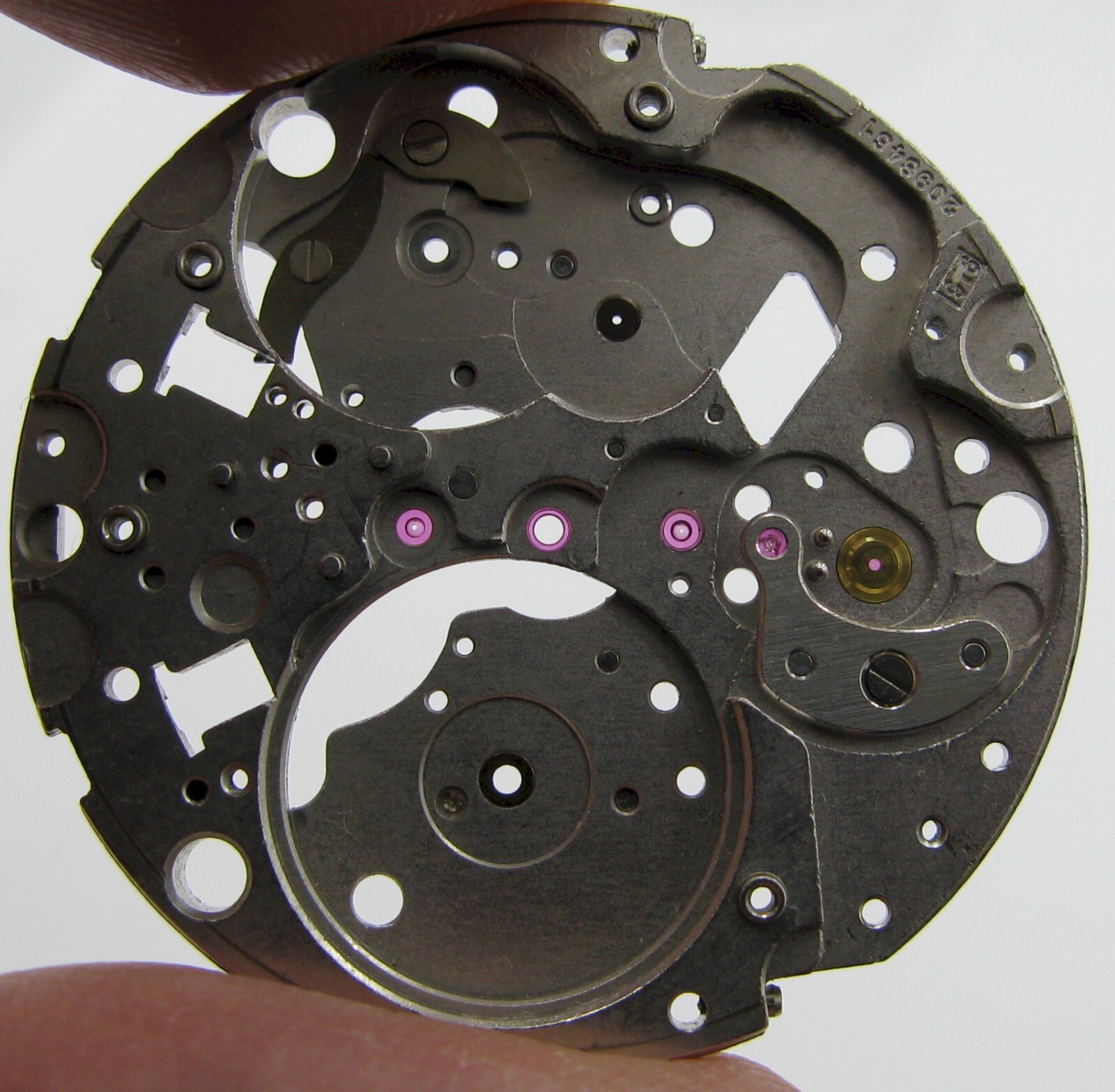 LeCoultre 916 watch movement part: main plate #100