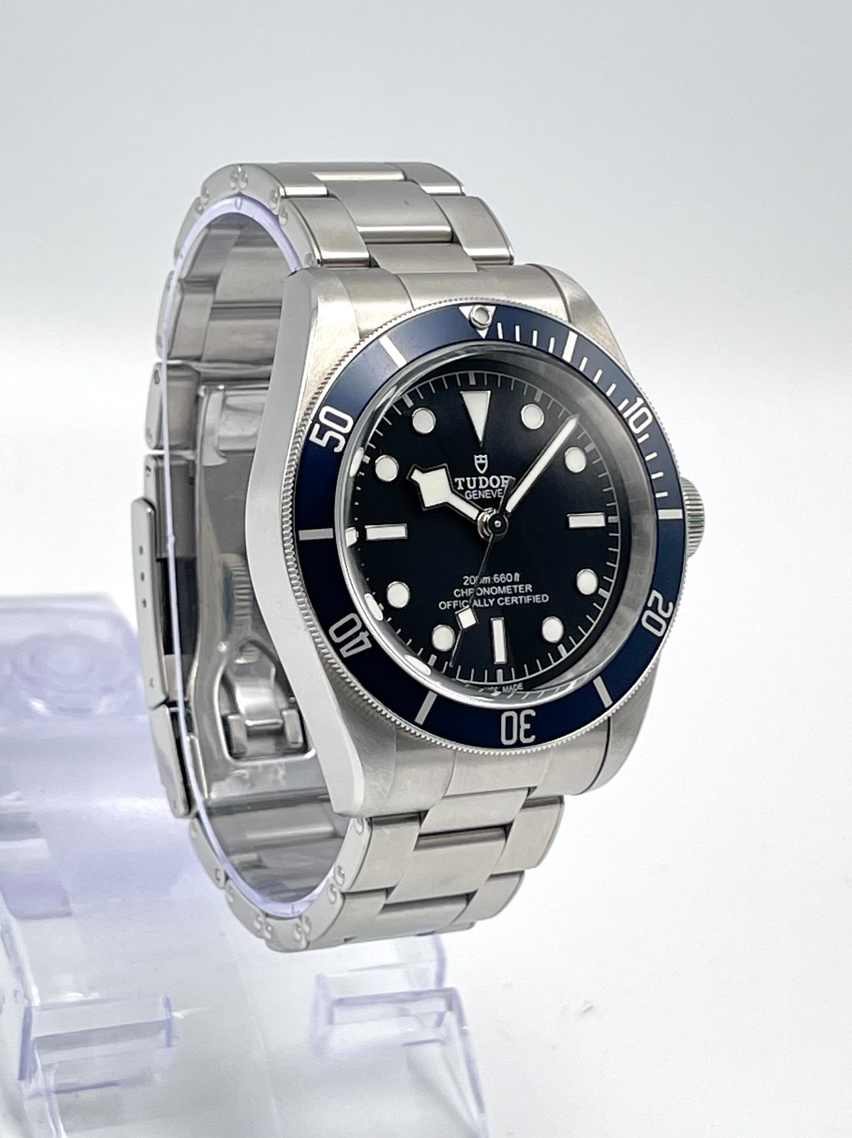 Tudor Heritage Black Bay 41mm 79230B Automatic Black Dial Blue Bezel Papers