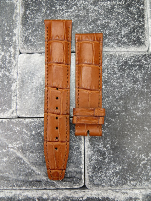 20mm Leather Strap Black Watch Band for IWC Pilot Portuguese Top Gun Brown x1
