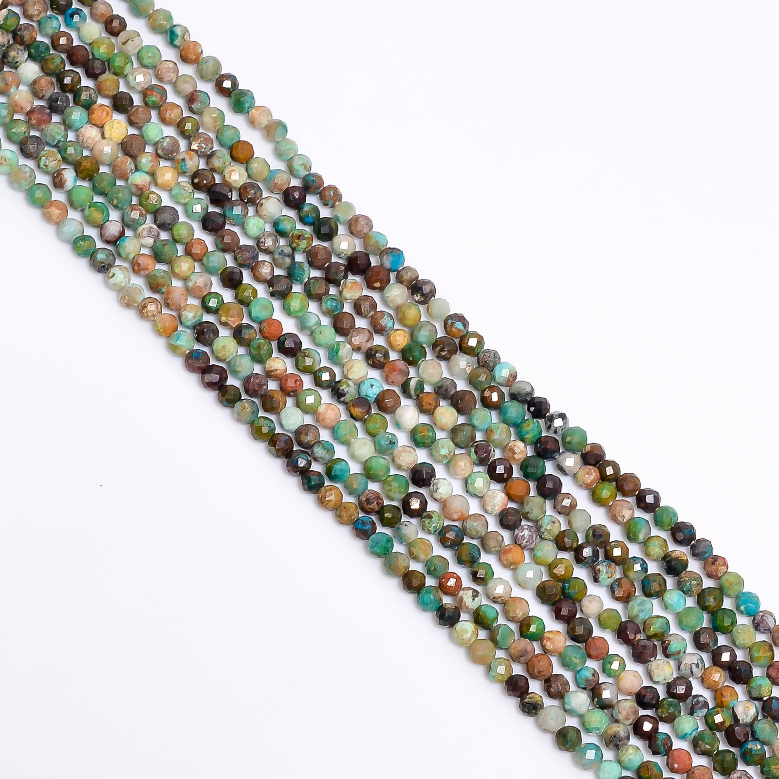 Natural Irani Turquoise Gemstone Rondelle Faceted Beads 3X3 mm Strand 13″ EB-287