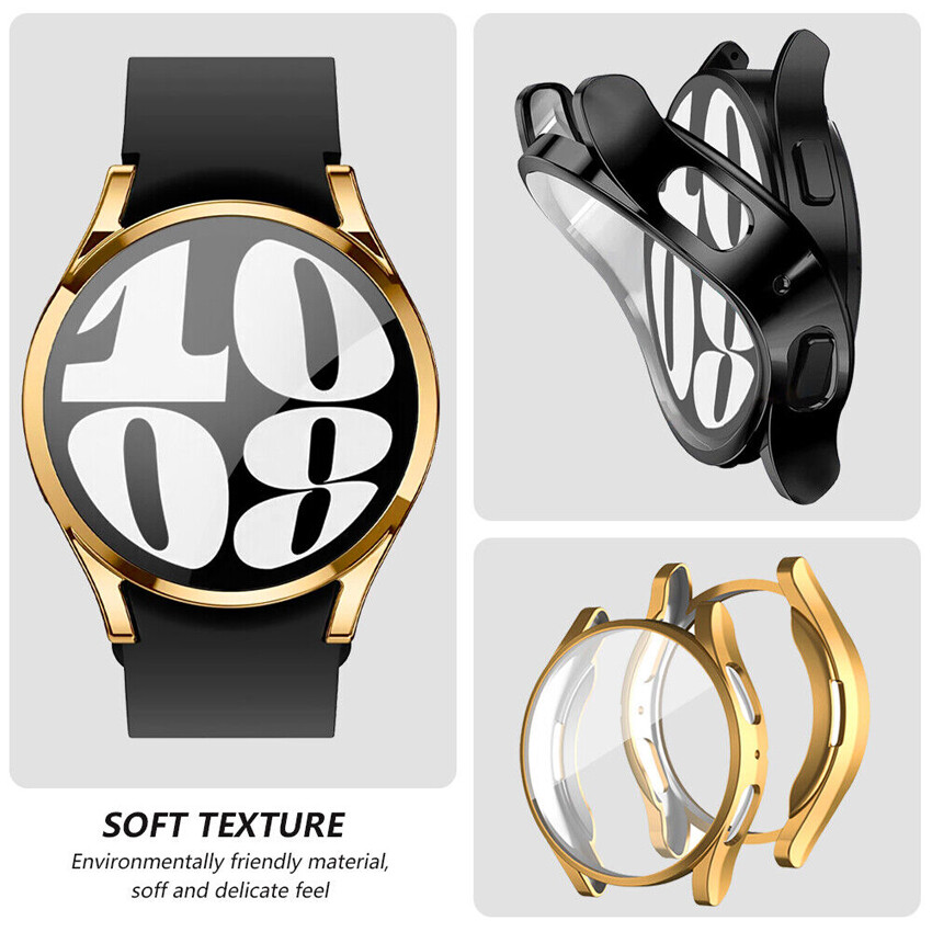 Full Screen Protector Soft TPU Case Cover For Samsung Galaxy Watch 7 40mm/44mm