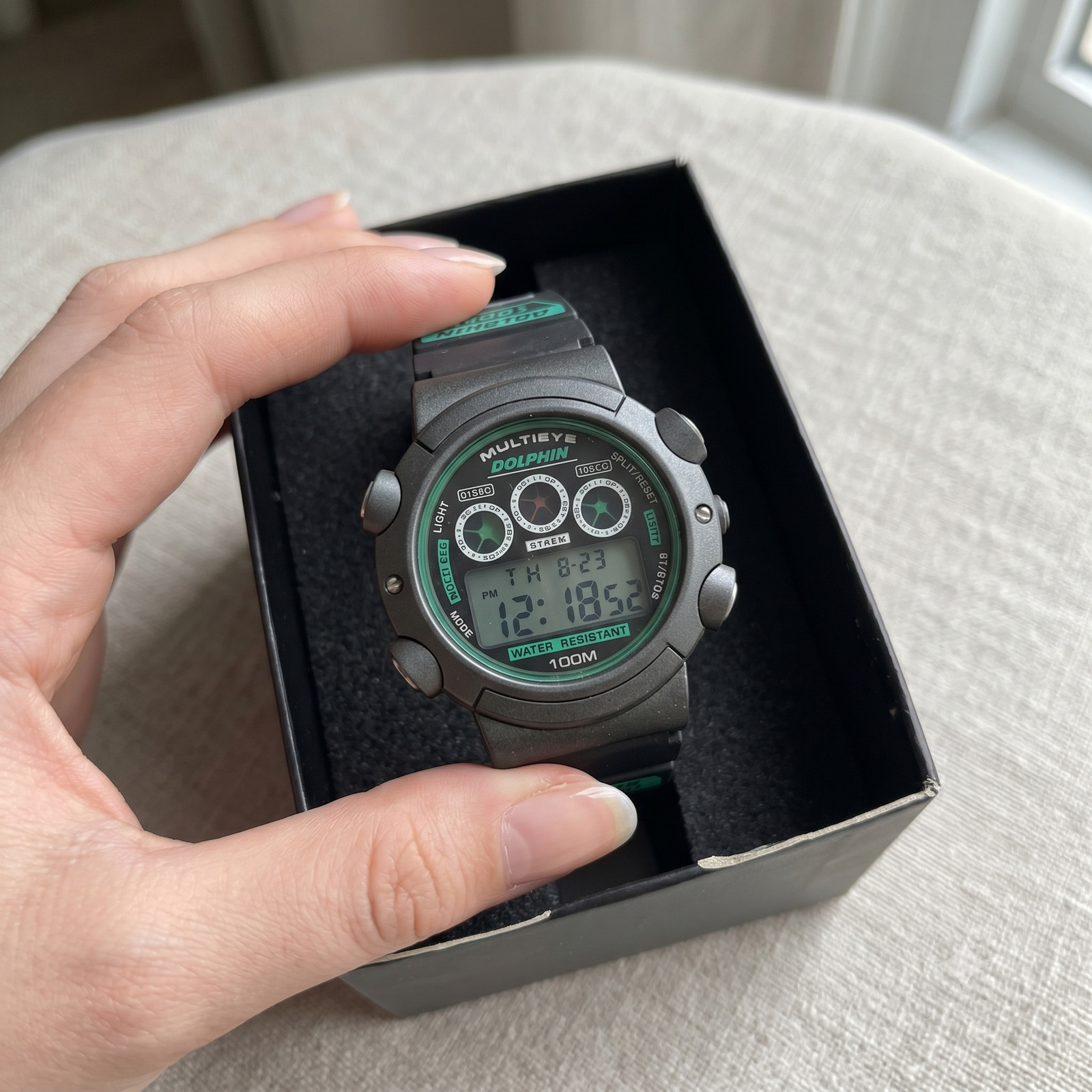 Dolphin Vintage Korean Digital Watch Korea’s Casio G-Shock DW-5600 Equivalent