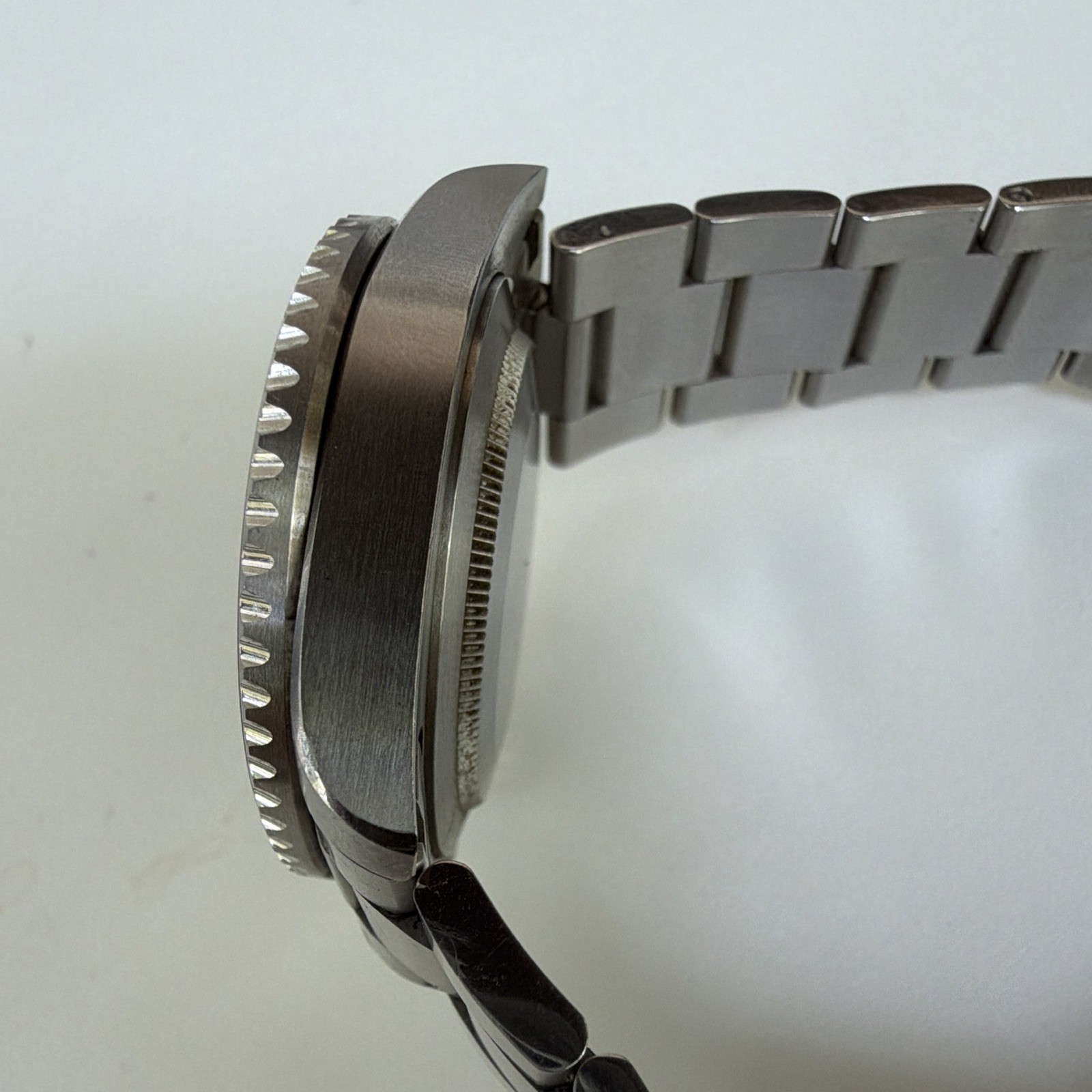 San Martin Automatic Diver 300m Blue Dial Black Bezel SS Bracelet Date