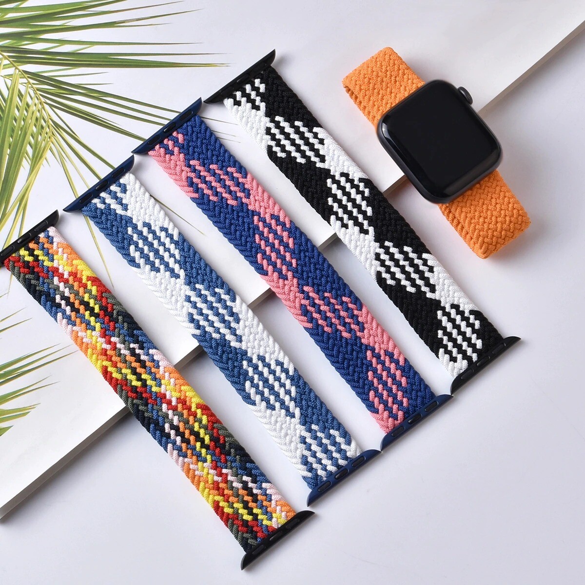 For Apple Iwatch Series 10 9 8 7 6 5 4 3 2 1 SE Nylon Braided Solo Loop Strap US