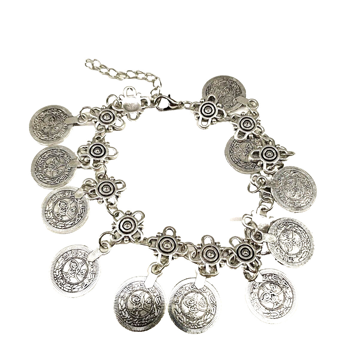 Jingling Coin Anklet Brass Plated 9″ – 10.5″ Fashion Jewelry