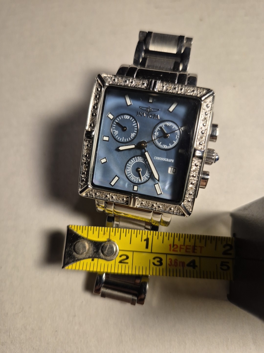 invicta Flame Fusion Crystal womens Chrono watch blue 0609 Trinite Glow