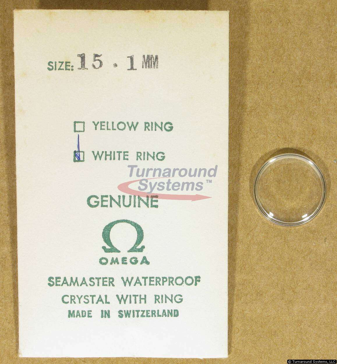 Omega Crystals, GENUINE OMEGA, 15.1 to 28.5mm, NEW