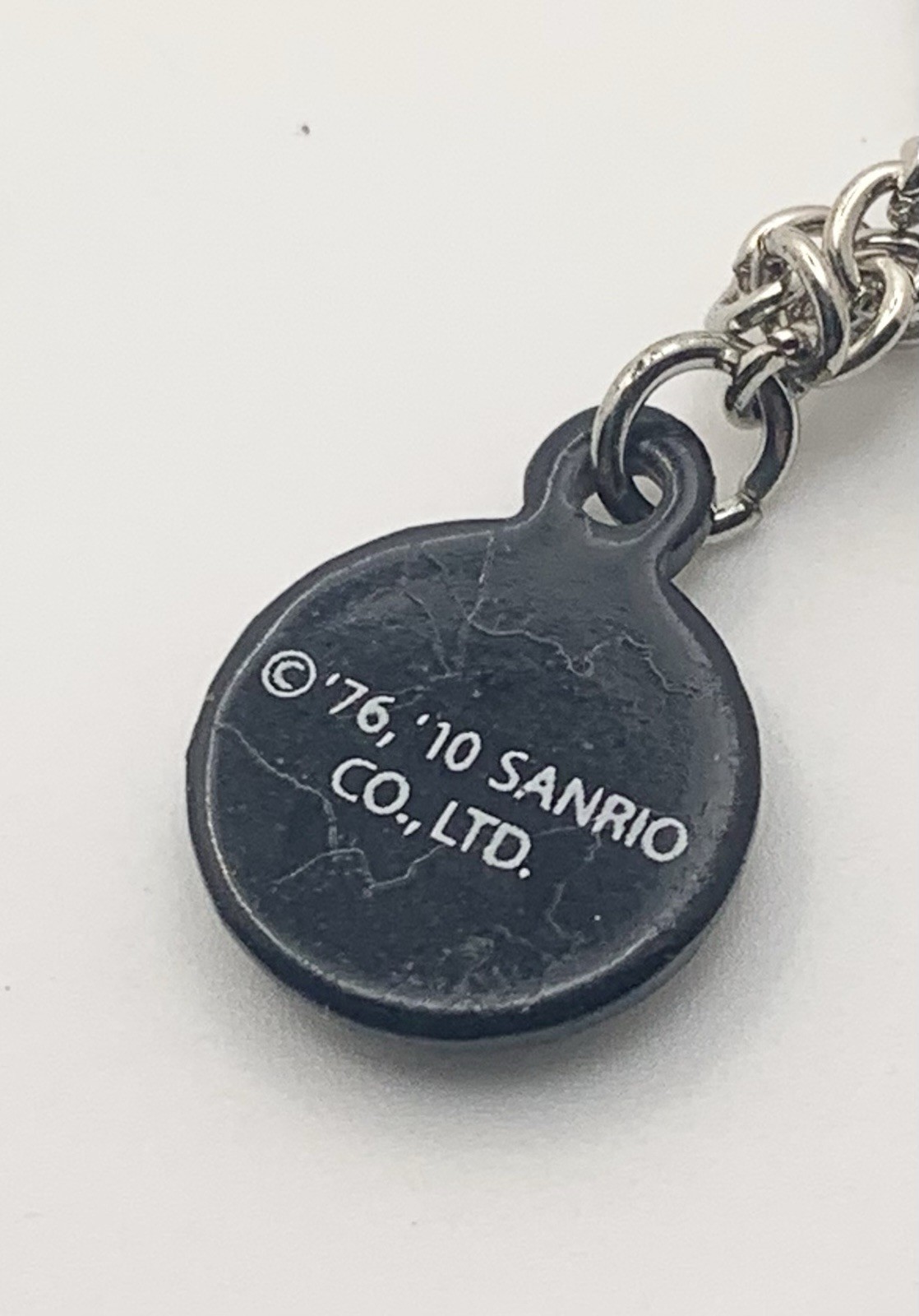 Vintage Sanrio Hello Kitty Necklace 2010 Mall Goth Emo Punk Plaid Skull Charm