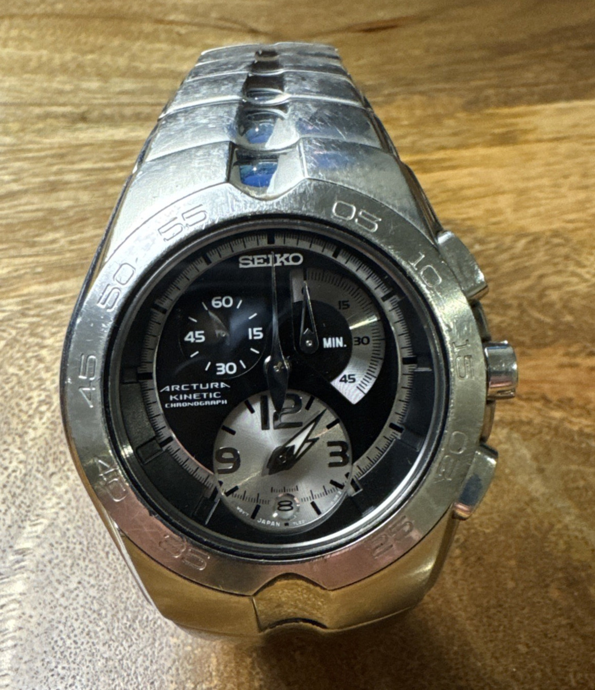 Seiko Arctura Kinetic Chronograph 7L22-0AJ0 Black Dial – c.2000s