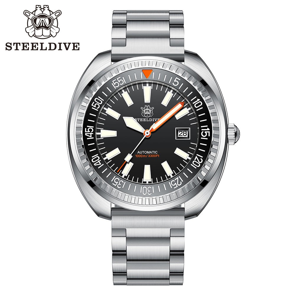 STEELDIVE SD1983 Mens 49mm 1000M Automatic Dive Watch NH35 Steel